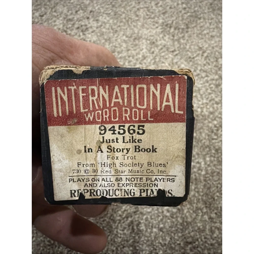 Vintage QRS,Imperial & International Player Piano Word Rolls. Lot Of 5. See Pocs